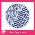 Wholesale Round Beach Towel with Tassels, 100 Cotton Turkish Printed Beach Towel in Stock!
